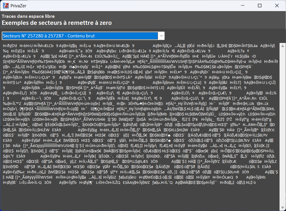 PrivaZer - Des rapports parfois inintelligibles pour le grand public. © Clubic