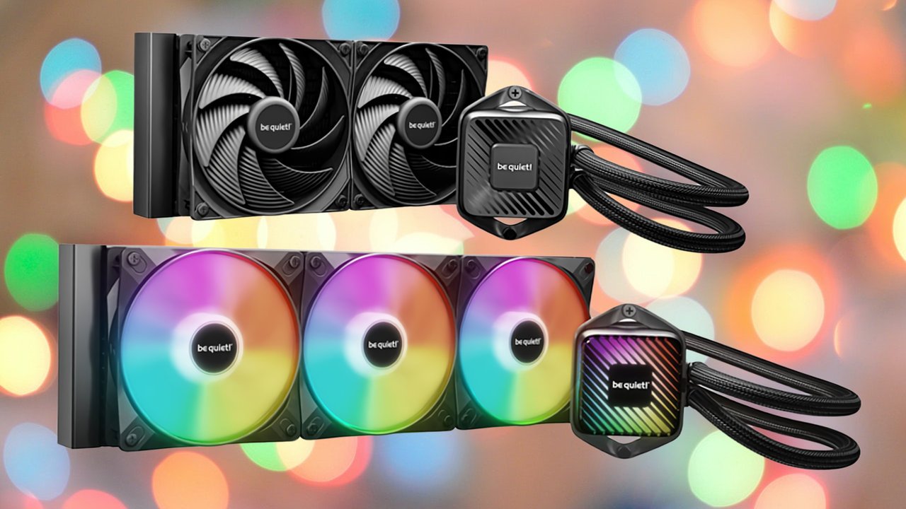 Le Pure Loop 3 en version 240 mm au-dessus du Pure Loop 3 LX variante 360 mm. ©be quiet!