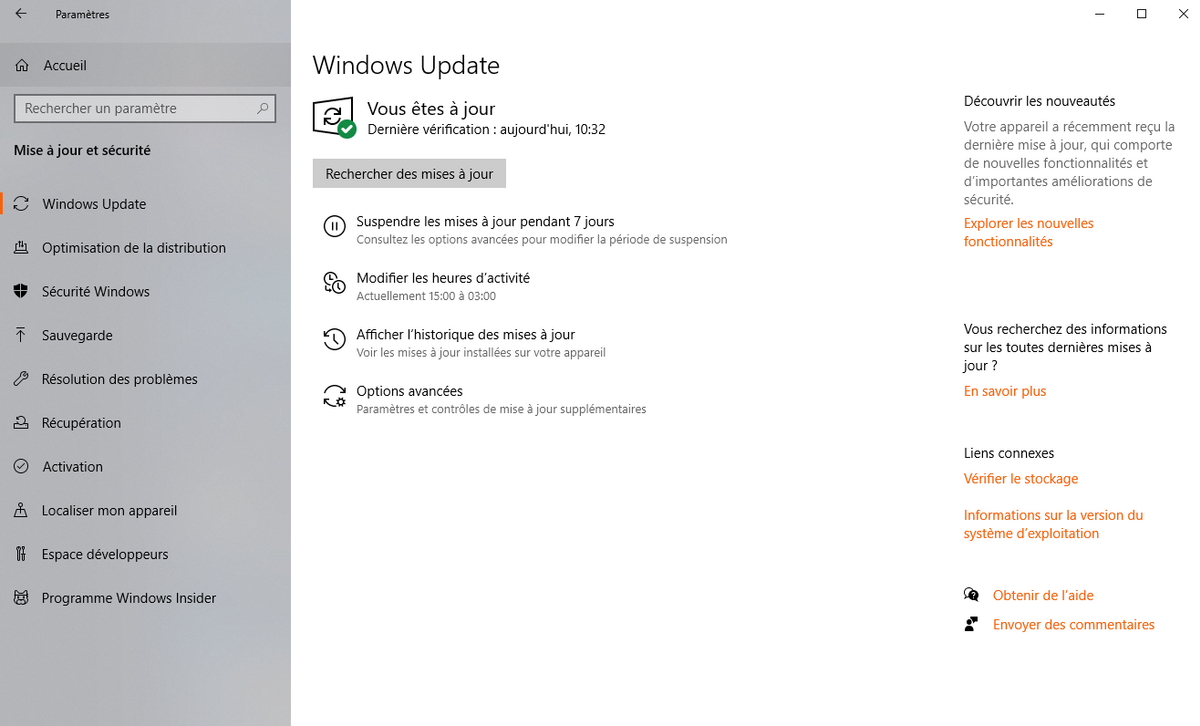 Activez Windows Update