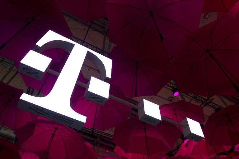 Le logo de la filiale T-Mobile de Deutsche Telekom