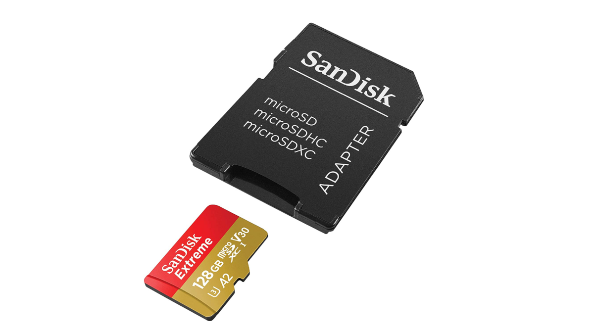 SanDisk 128 Go + adaptateur