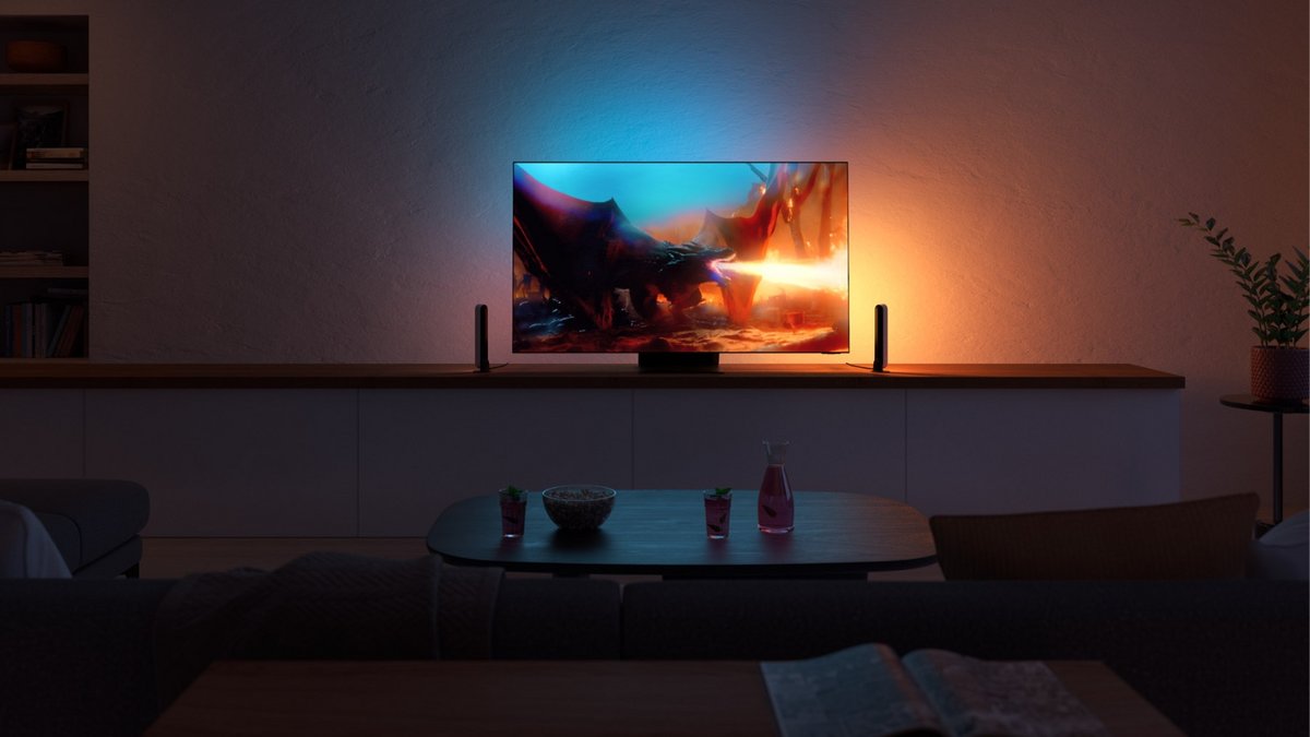 Vos lampes s'adaptent automatiquement à l'image affichée sur l'écran © Philips