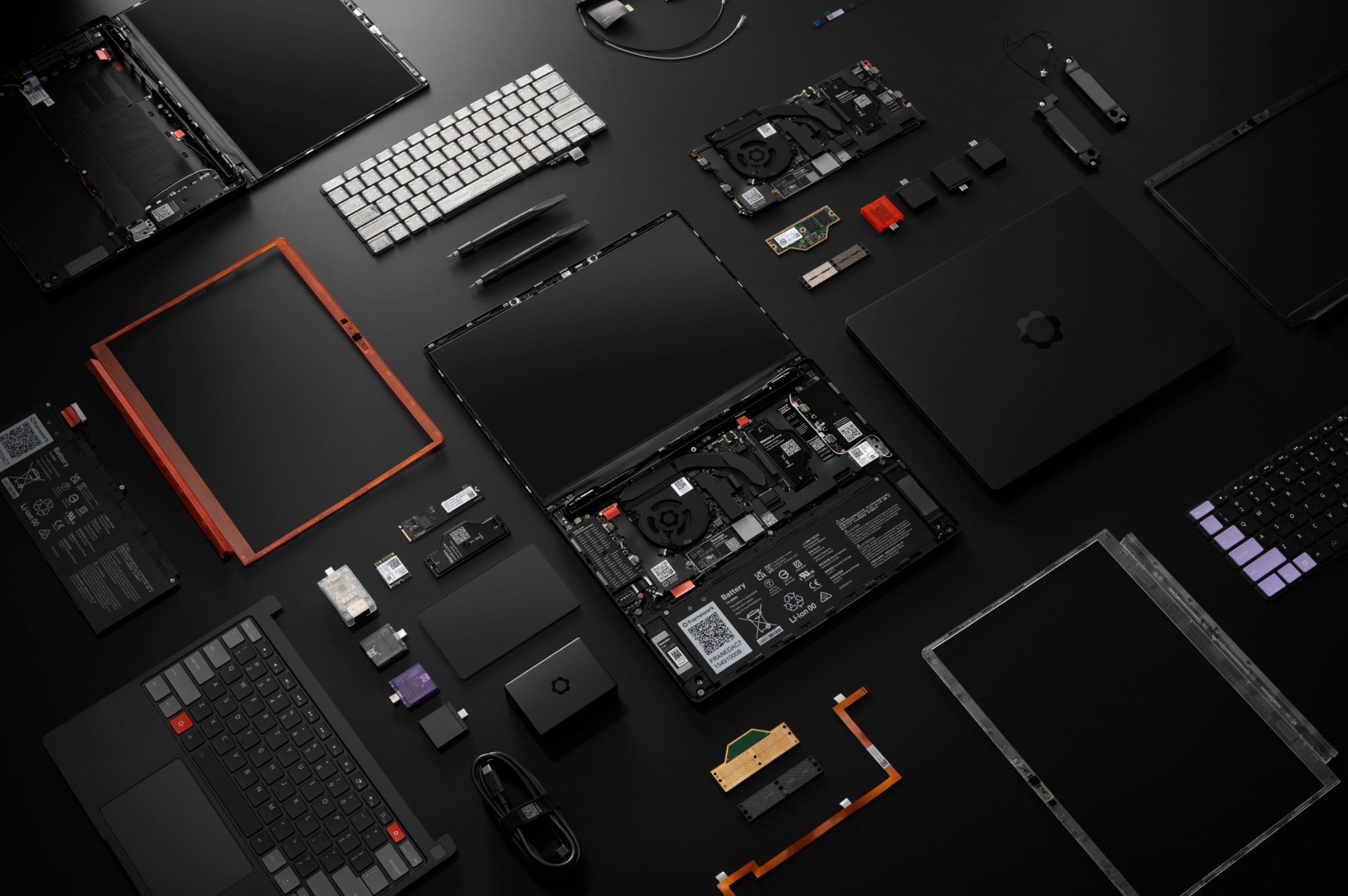 Encore et toujours, ce concept modulaire qui fait tout l'intérêt des produits Framework. © Framework