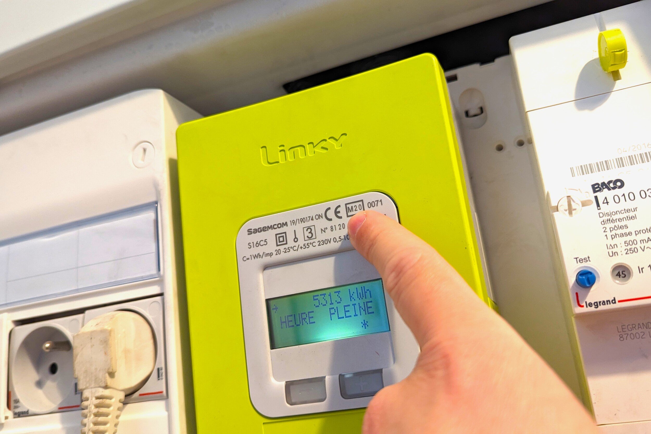 Un compteur Linky en fonctionnement © Alexandre Boero / Clubic