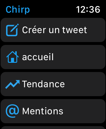 Sélec Apple Watch Chirp