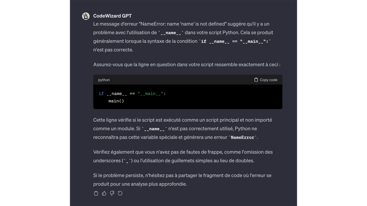 CodeWizard GPT © Pascale Duc pour Clubic