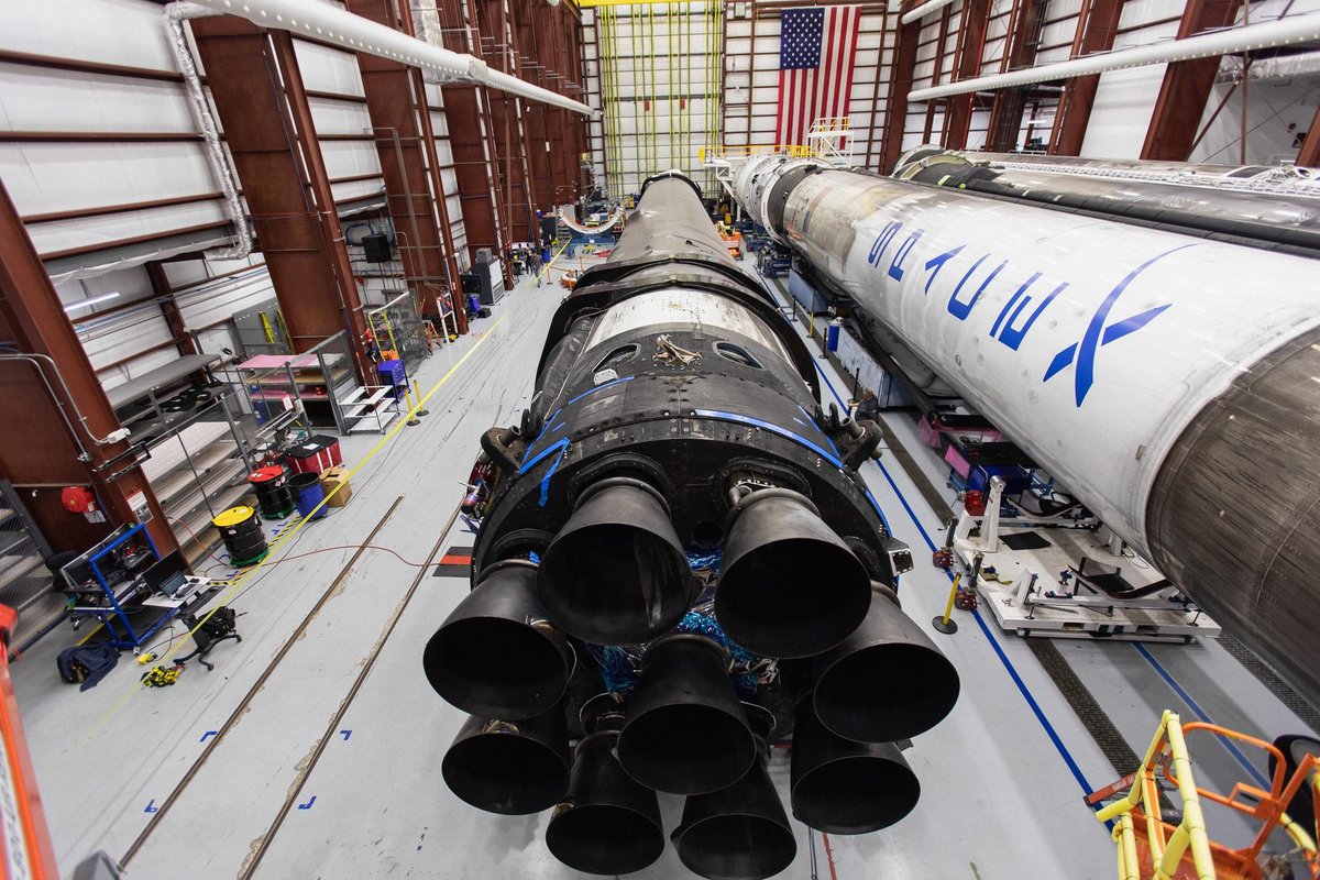 La section moteur de Falcon 9 a évolué par petites touches, même après l'introduction de la dernière version Block 5 © NASA / Austin Lowery