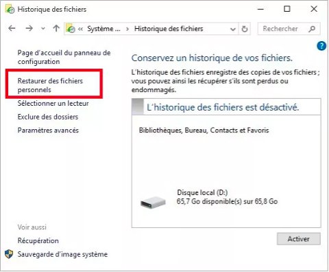 Pour récupérer vos données, commencez par utiliser les outils intégrés à Windows 10 ou 11 ©EaseUS