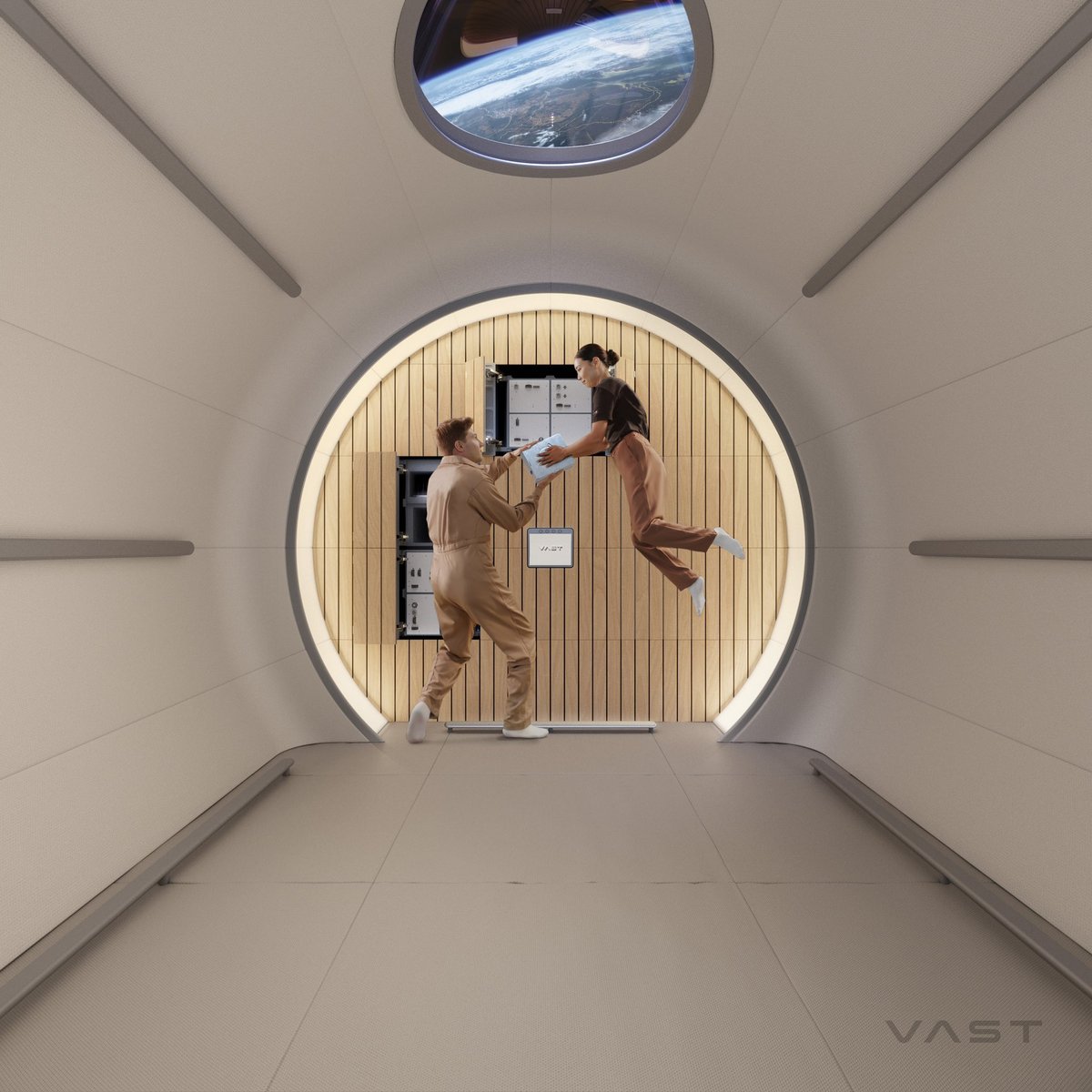 Non, cet espace n'est pas perdu. Il est design, c'est différent © VAST space