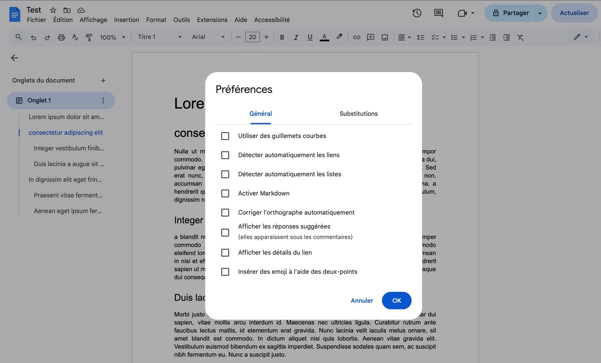 Faites le ménage dans vos préférences. ©Google