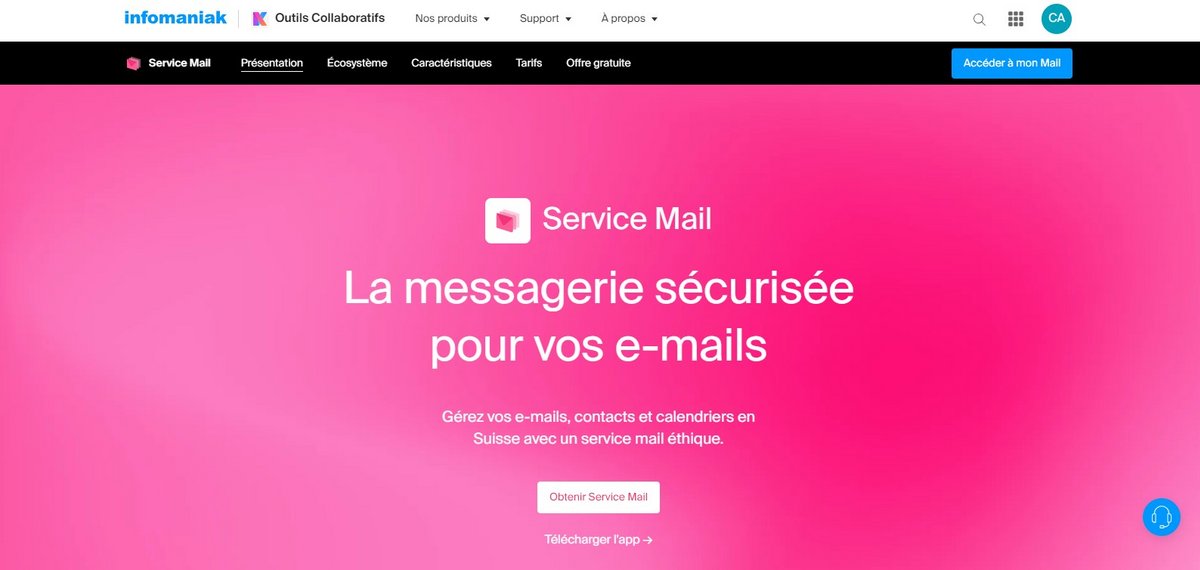 Infomaniak Mail (ex kMail) : messagerie privée et sécurisée