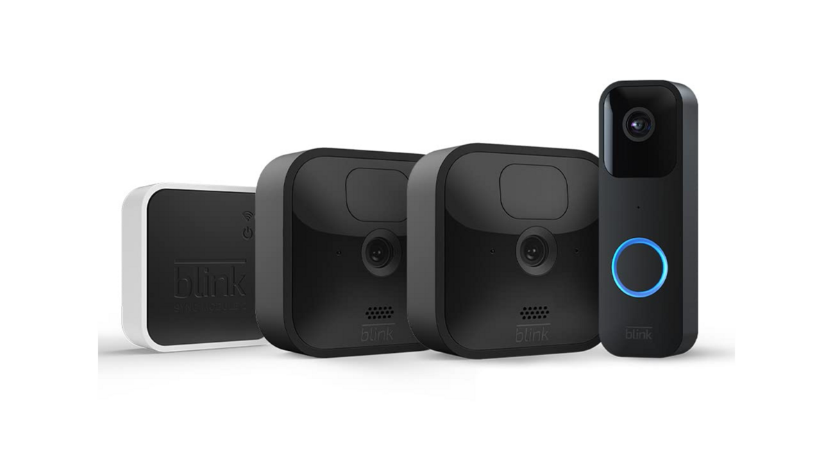 Le pack Blink avec 2 Outdoor Video, une Video Doorbell et un Sync Module 2