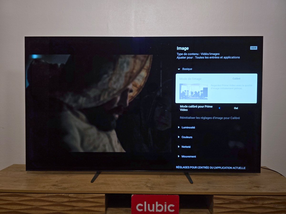 Le mode "Calibré pour Prime Video" fait son apparition © Matthieu Legouge