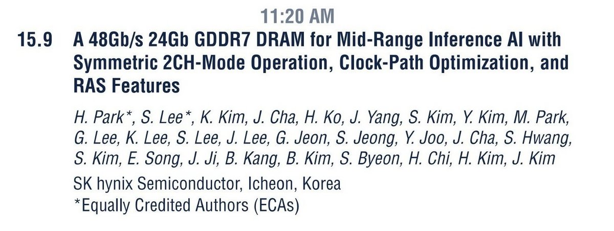 Vers une présentation de la future GDDR7 48 Gbps de SK Hynix en février prochain. ©VideoCArdz