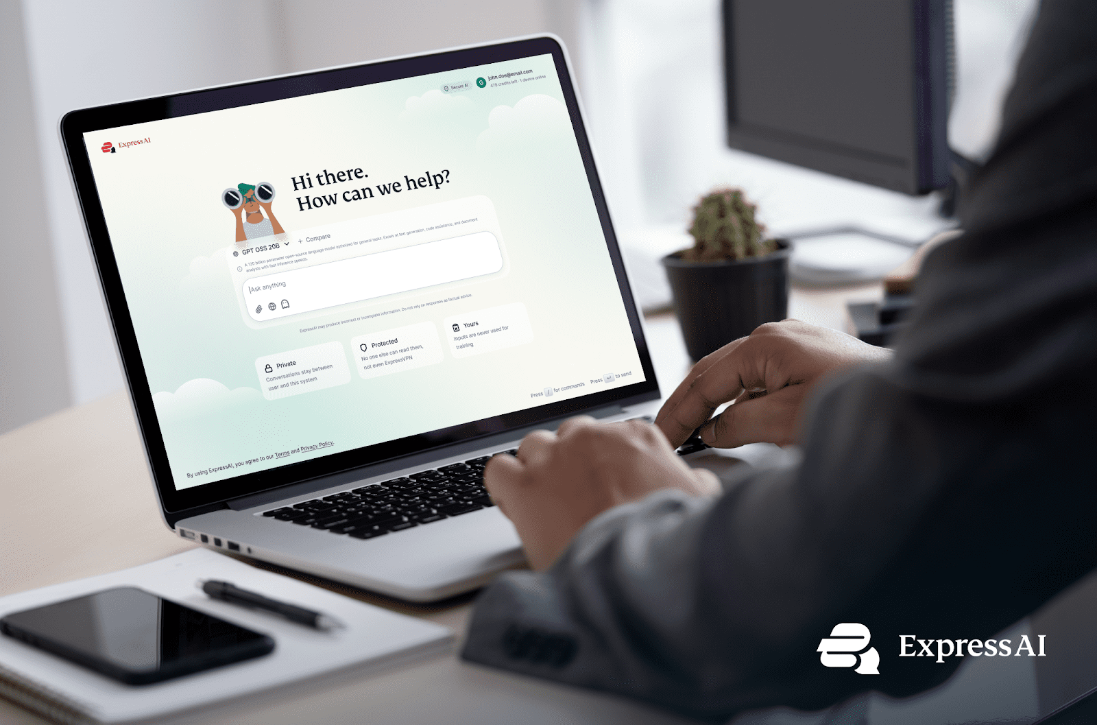 Avec ExpressAI, ExpressVPN se lance à son tour dans l’IA privée. © ExpressVPN