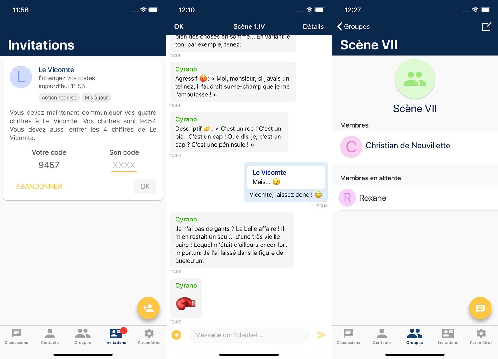 Selon ses créateurs, l'application Olvid "a tout d'une grande" © Olvid