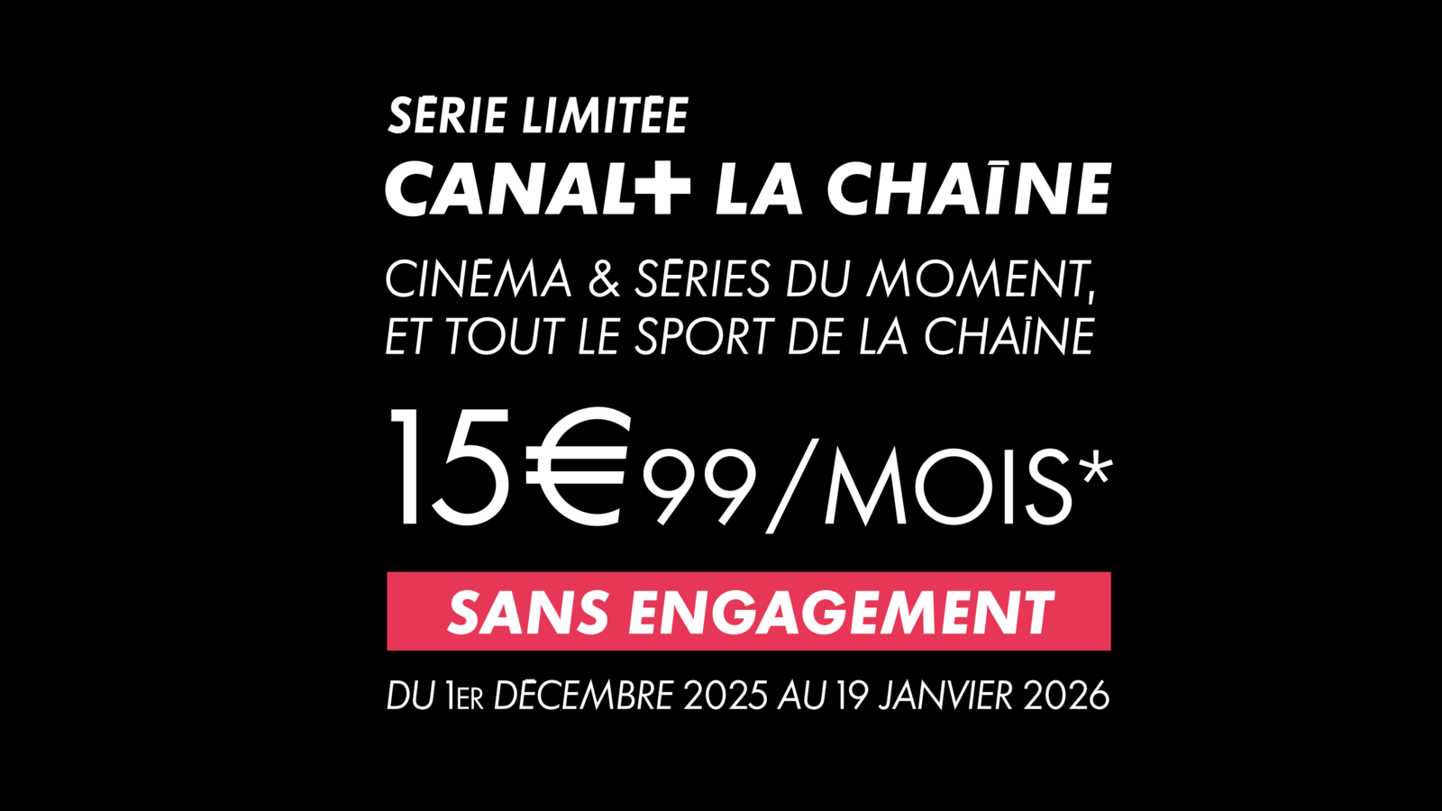 offre canalplus la chaine