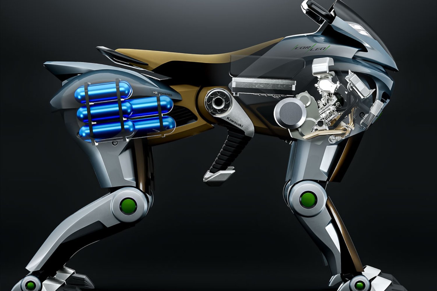 Ici, un schéma du robot Corleo. ©Kawasaki