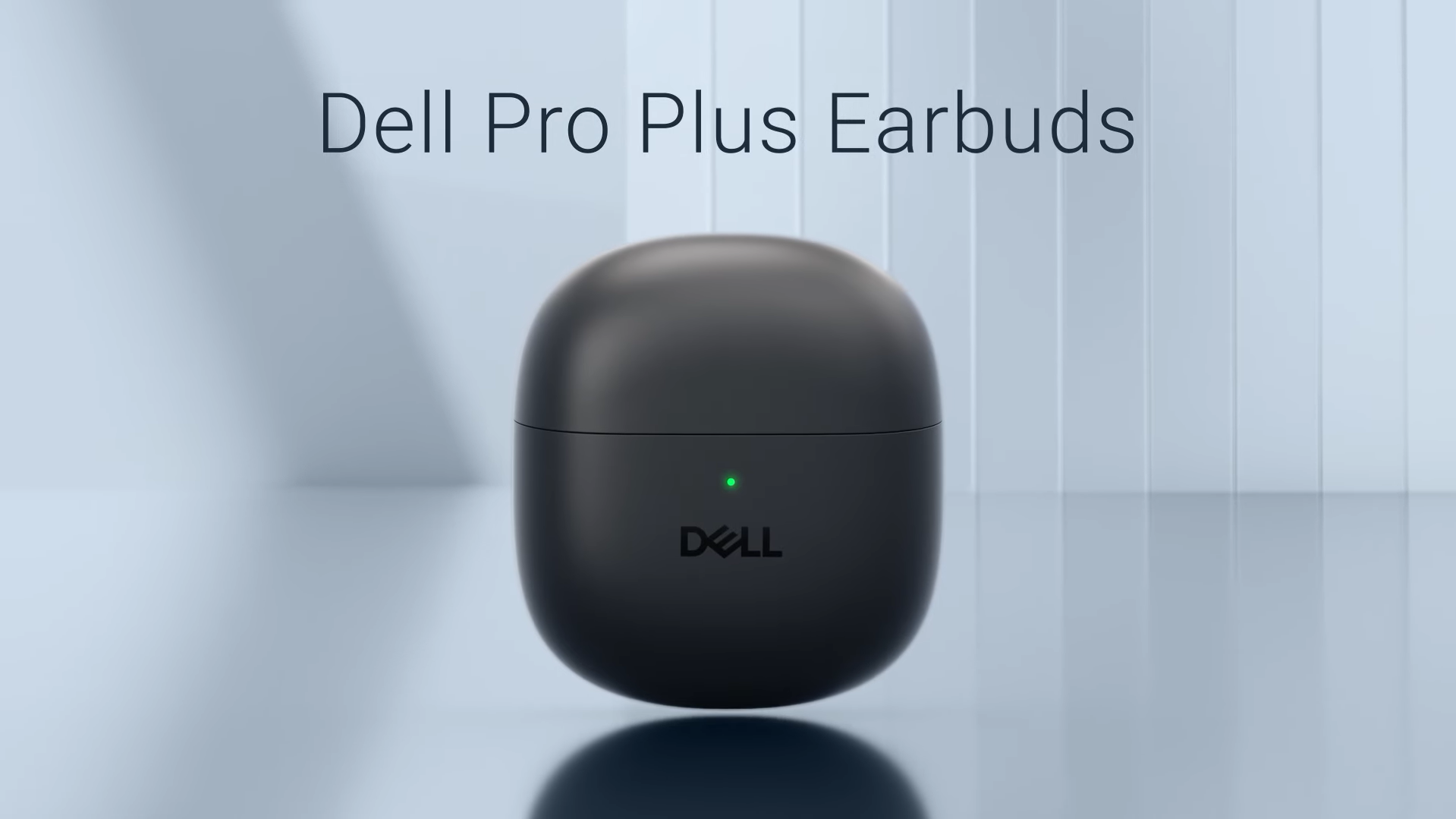 Le boîtier de rangement des Dell Pro Plus Earbuds. © Dell