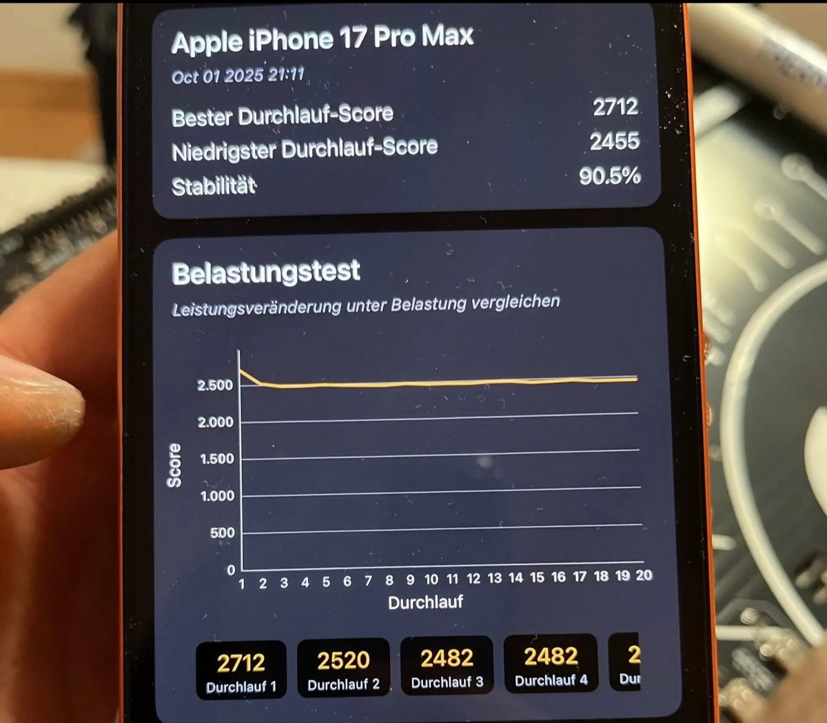 Les scores 3DMark parlent d'eux-mêmes. © T-K-Tronix/Reddit