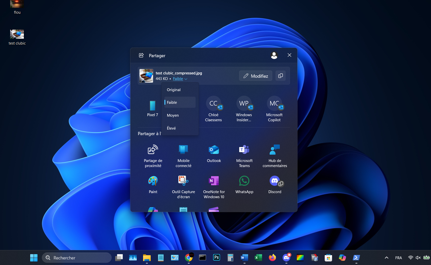 Windows 11 : la nouvelle astuce cachée pour compresser une image sans la redimensionner. © Clubic