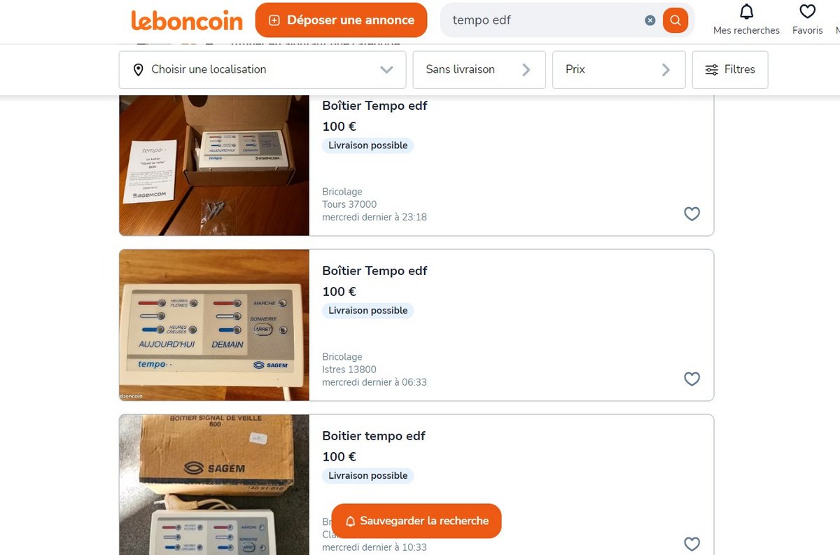 Des boîtiers Tempo en vente sur Leboncoin © Clubic