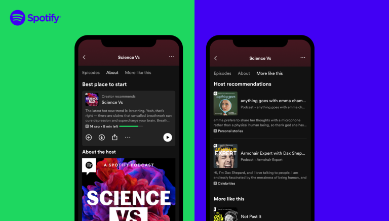 Le géant du streaming Spotify fait un peu de rangement dans son application © Spotify