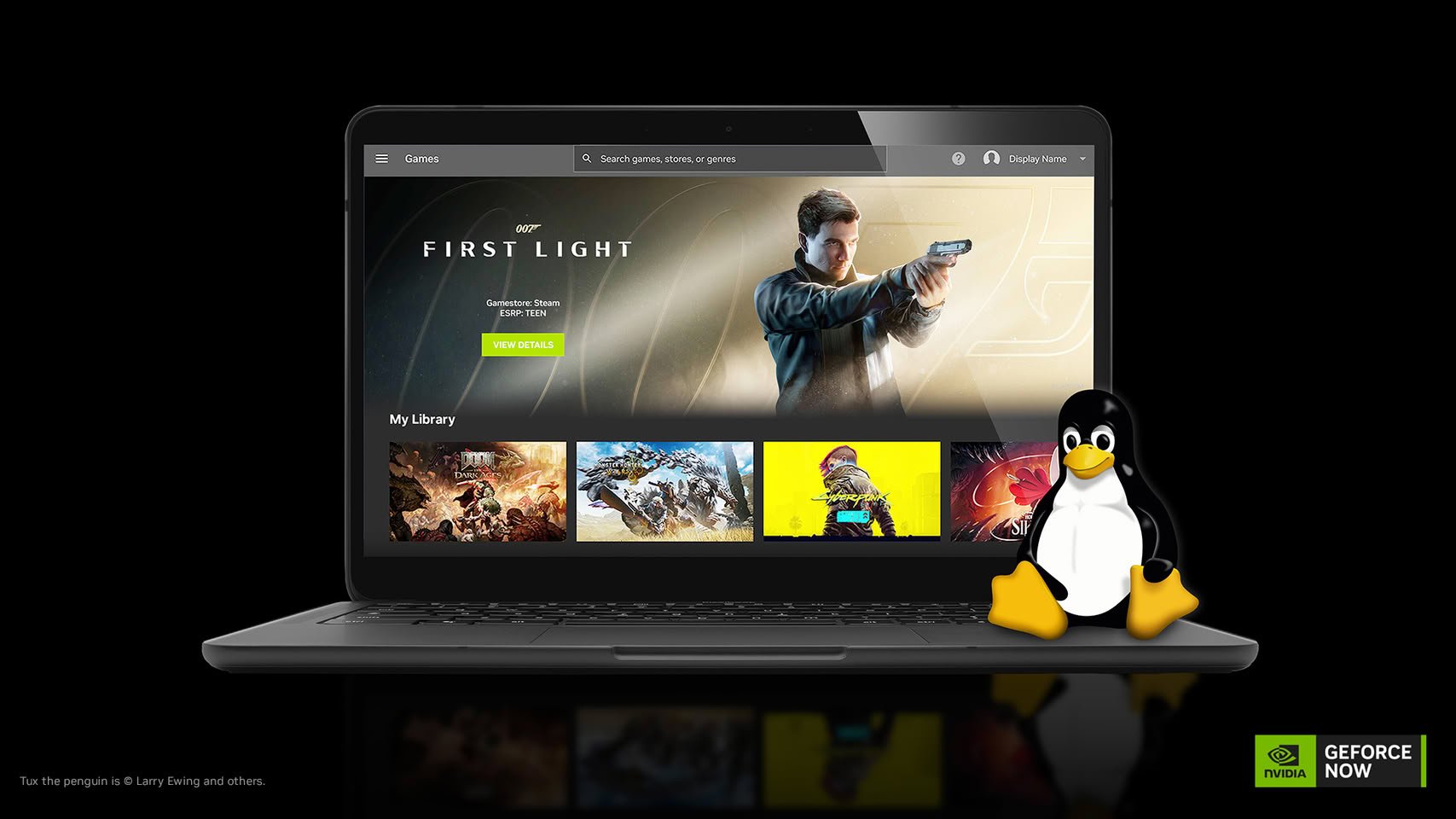 GeForce NOW est maintenant officiellement disponible pour Linux. © NVIDIA