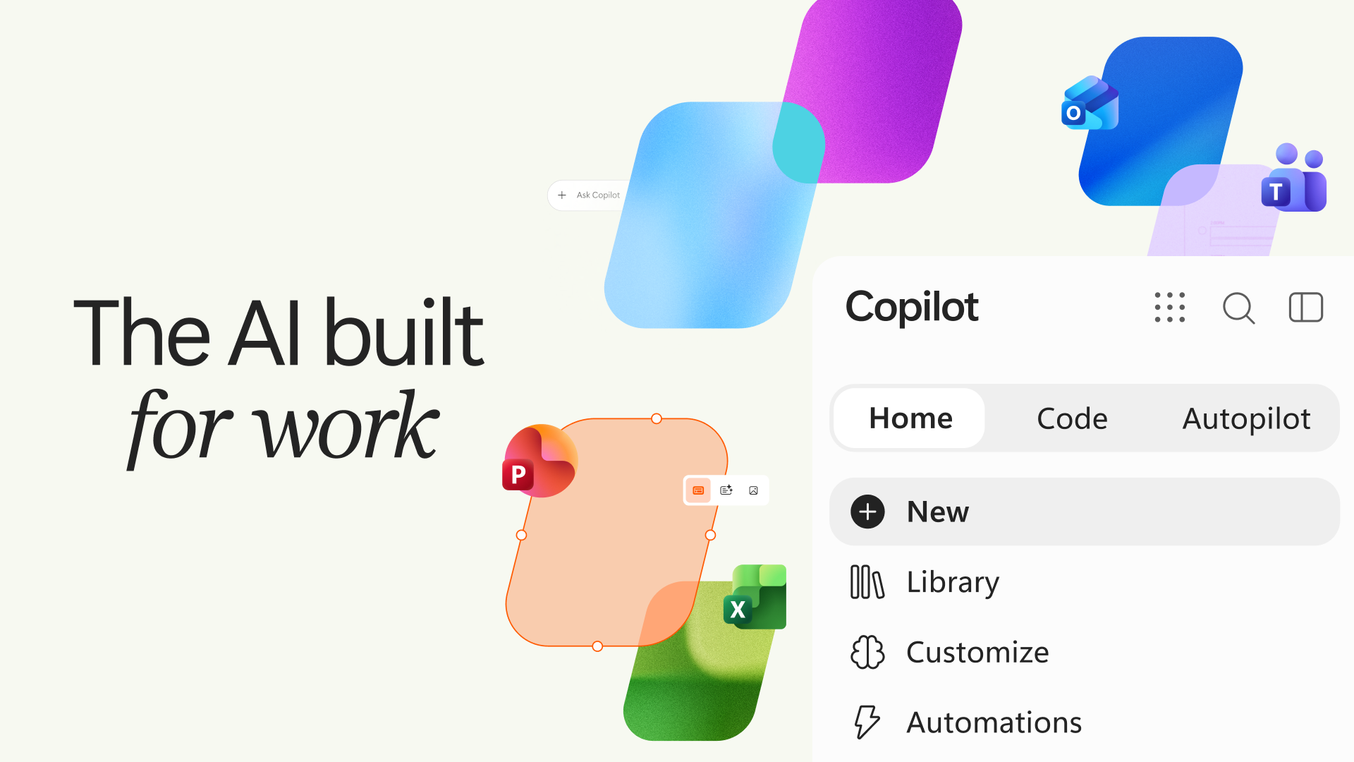 Copilot fait peau neuve et apprend à travailler presque tout seul. © Microsoft