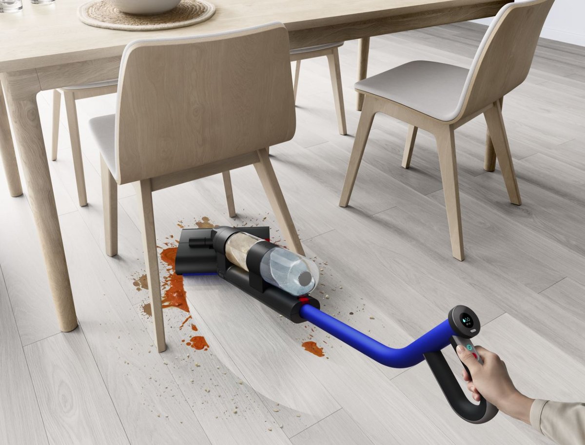 Adieu les taches de café (et les miettes) sur le parquet ! © Dyson