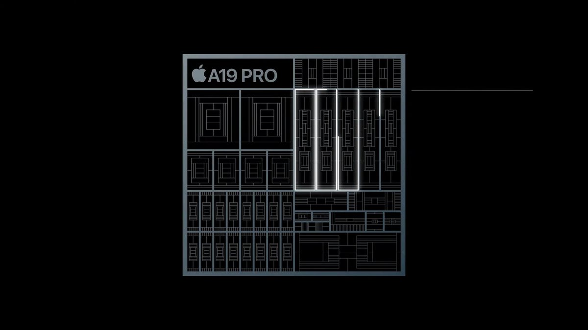 La puce A19 Pro qui équipera les iPhone 17 Pro.© Apple