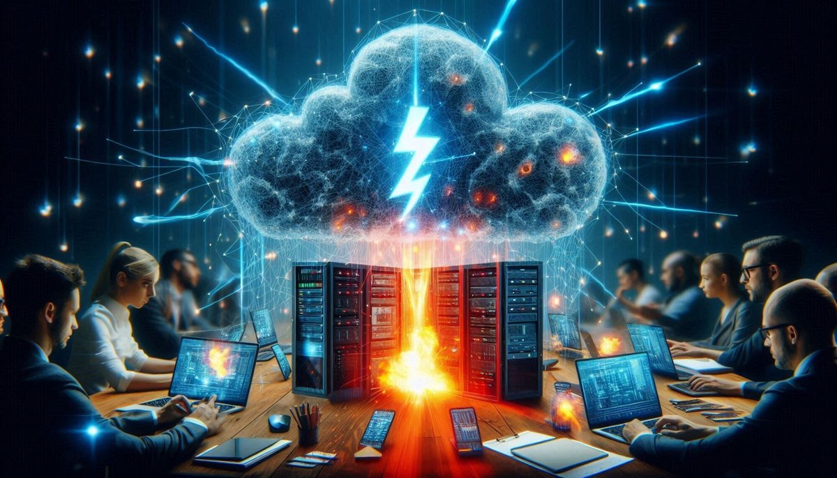 Le Cloud est sous une menace cyber de plus en plus forte © Microsoft Designer, pour Clubic