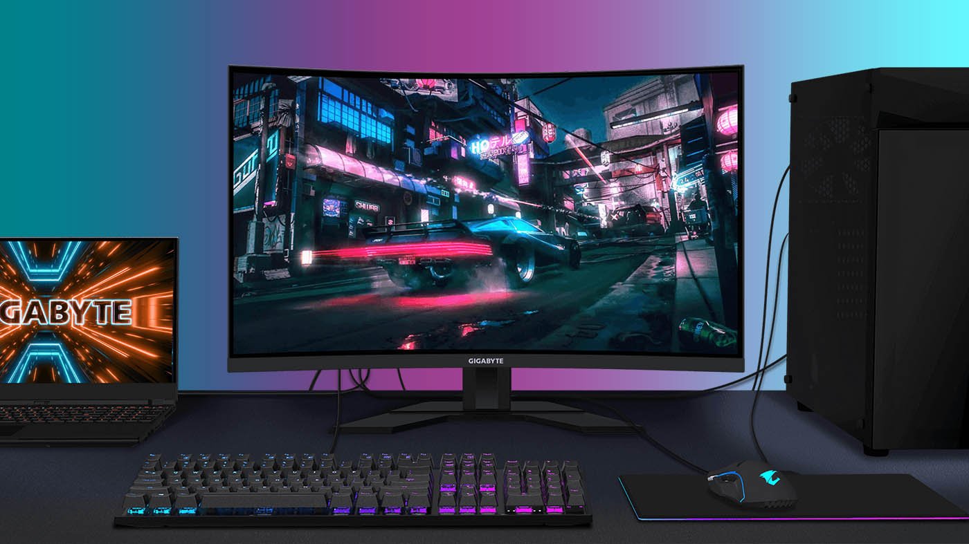 Le grand écran gamer incurvé Gigabyte LED M32QC en promo avec une souris en prime.