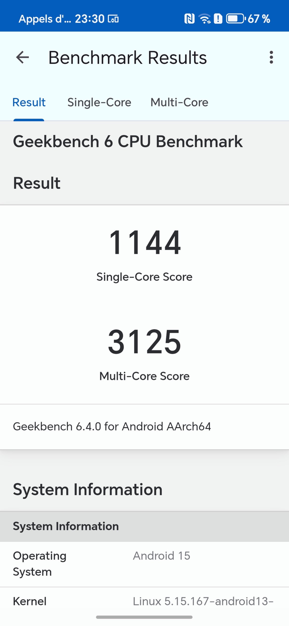 Test Geekbench