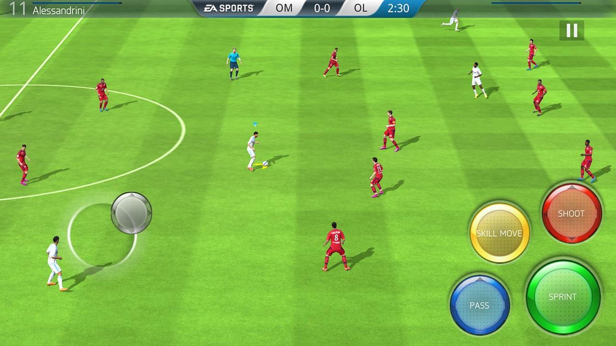 FIFA 16 Ultimate Team mobile offre une version fluide et accessible du célèbre jeu de football, avec une interface tactile optimisée, un système de cartes complet et la fiabilité d’EA Sports - © FIFA 16