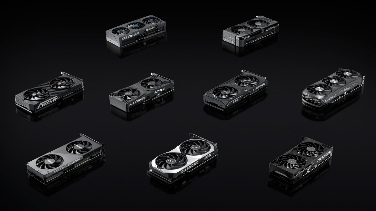 Un échantillon des nombreuses cartes partenaires qui seront disponibles © NVIDIA