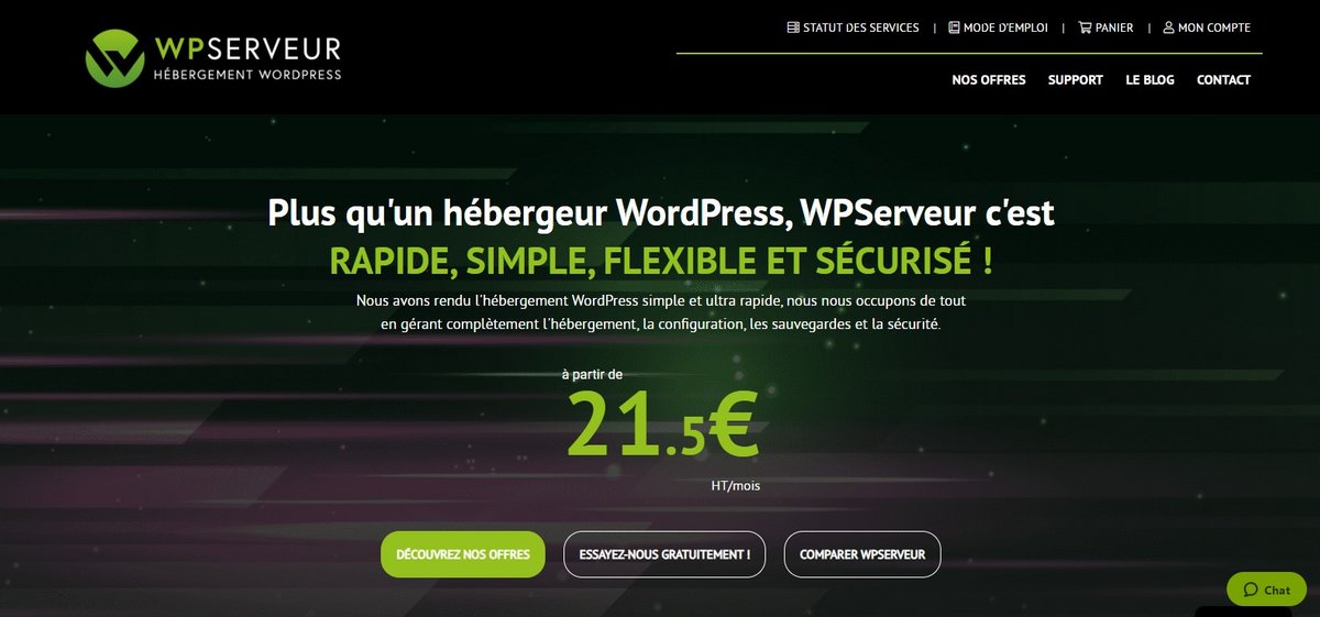 WpServeur : un hébergeur web spécialisé dans les sites WordPress