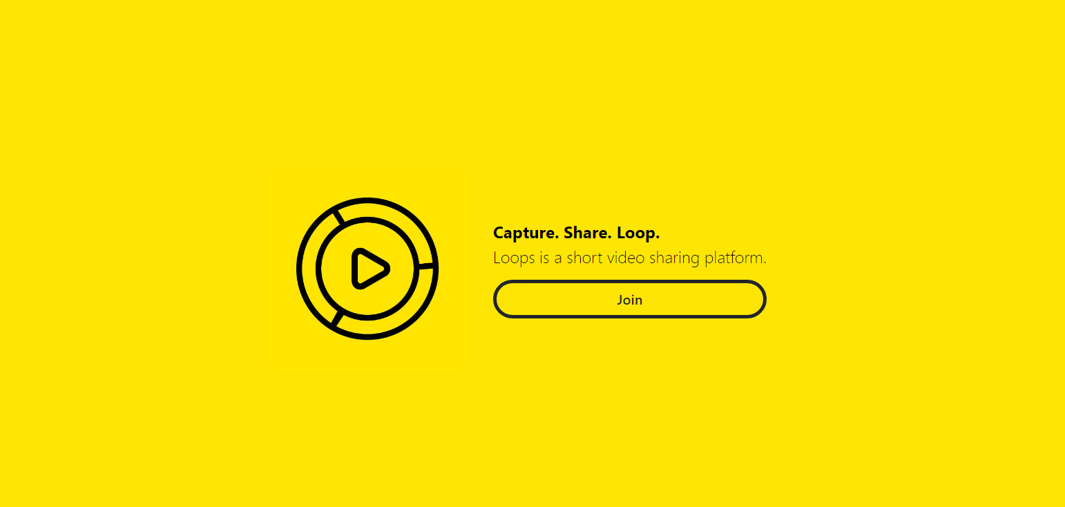 Loops Landing Page