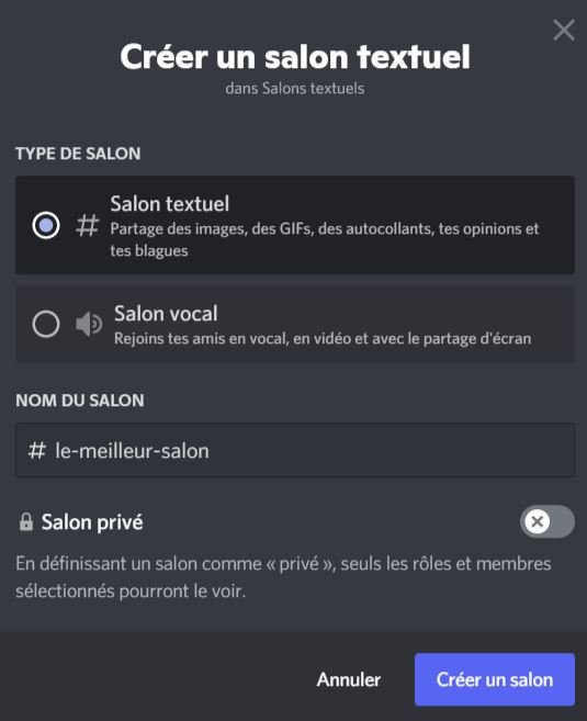 discord créer salon 2