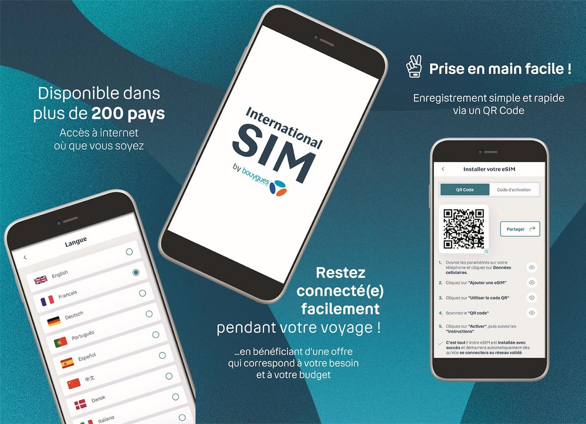 International SIM promotion store d'application