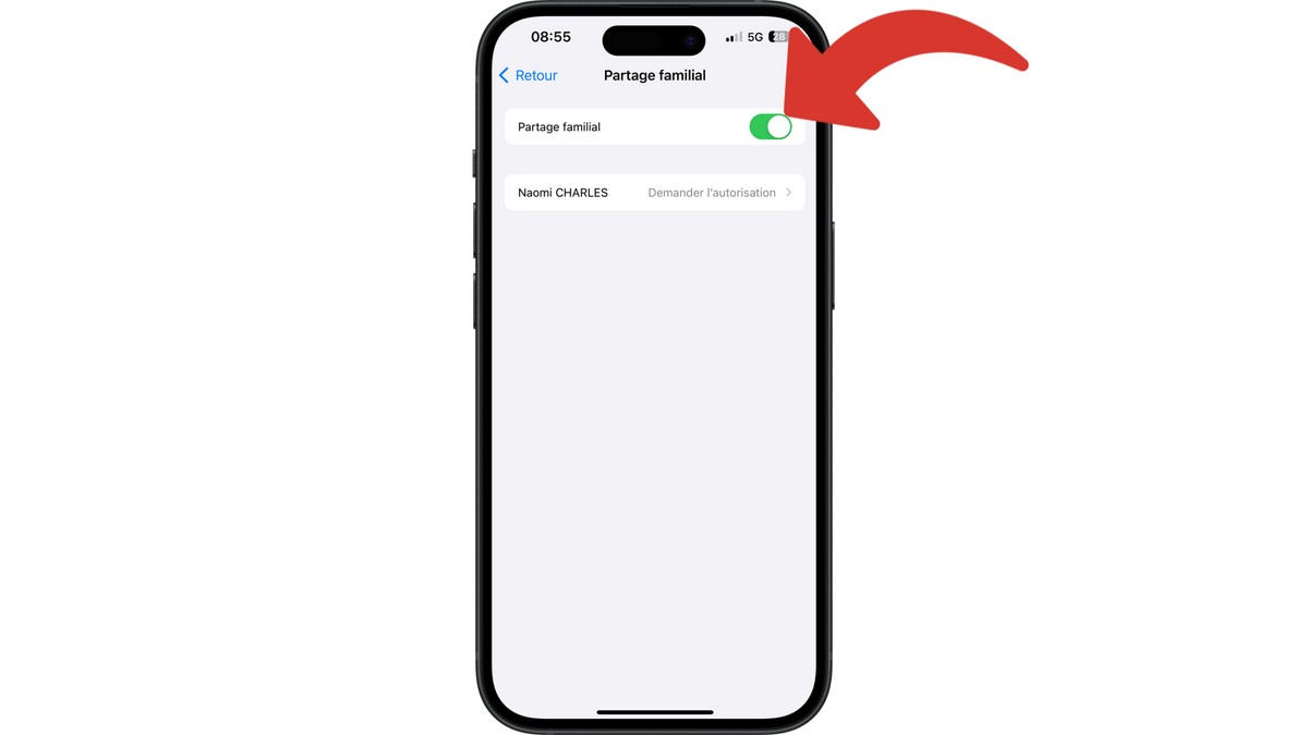 Activer le partage de connexion avec le partage familial © Clubic