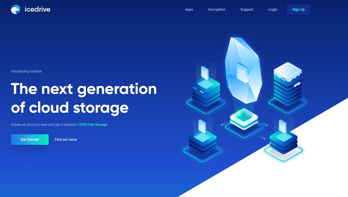 Icedrive - Le nouveau stockage cloud qui a tout d'un grand - © Icedrive