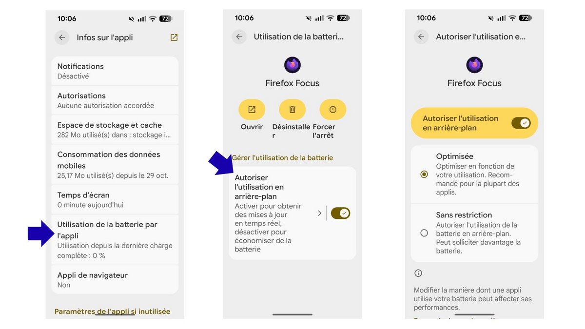 Gérez manuellement les restrictions de vos apps. ©Google