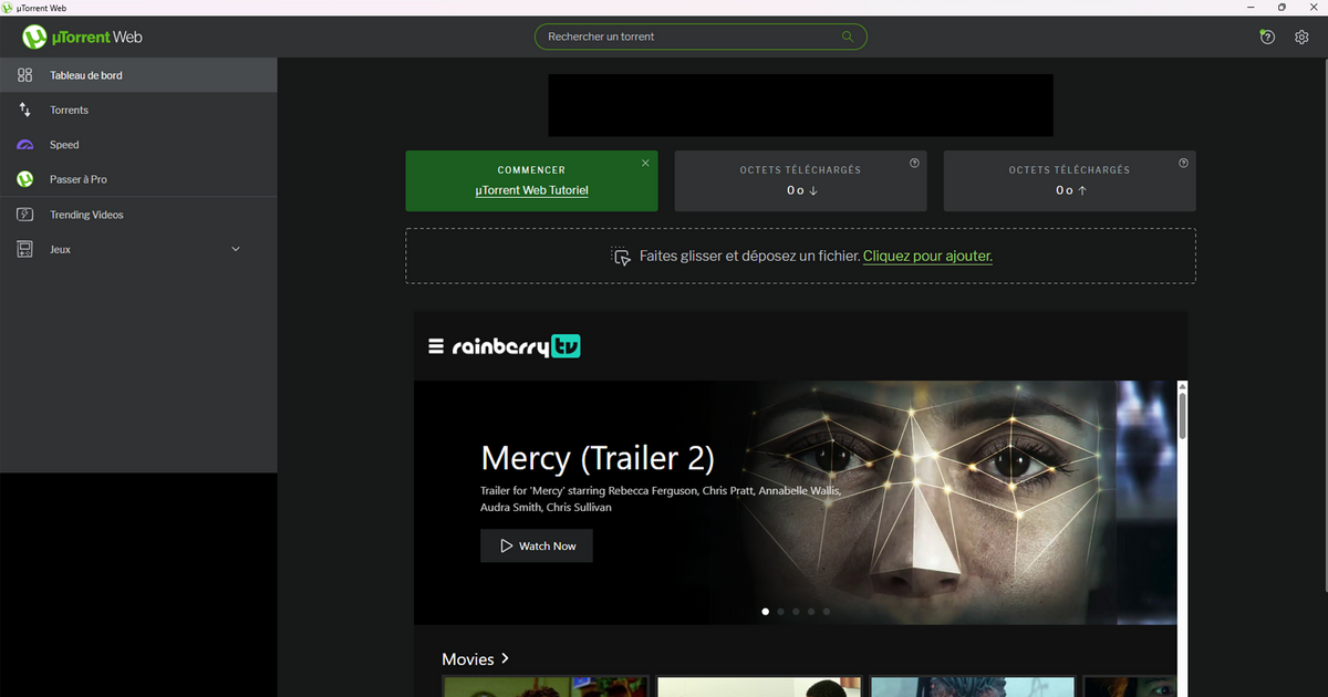 µTorrent (uTorrent) offre une installation rapide et une interface claire, personnalisable et bien organisée, permettant de gérer facilement les torrents et les réglages essentiels sans complexité - © µTorrent