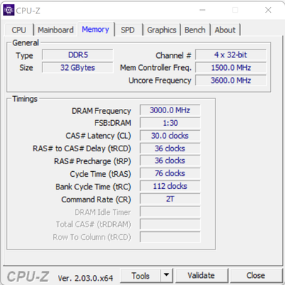 Vengeance RGB DDR5-6000 CL30 EXPO