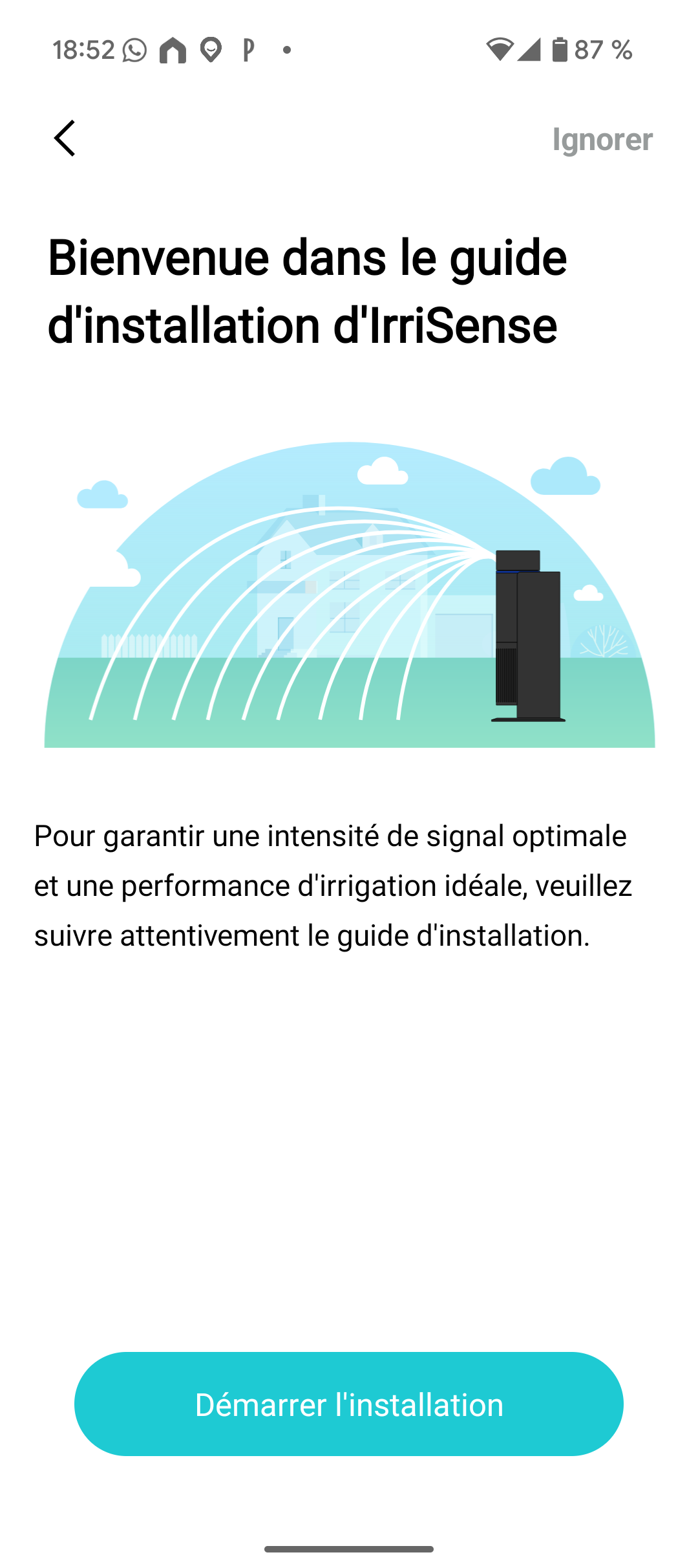 Aiper IrriSense instllation