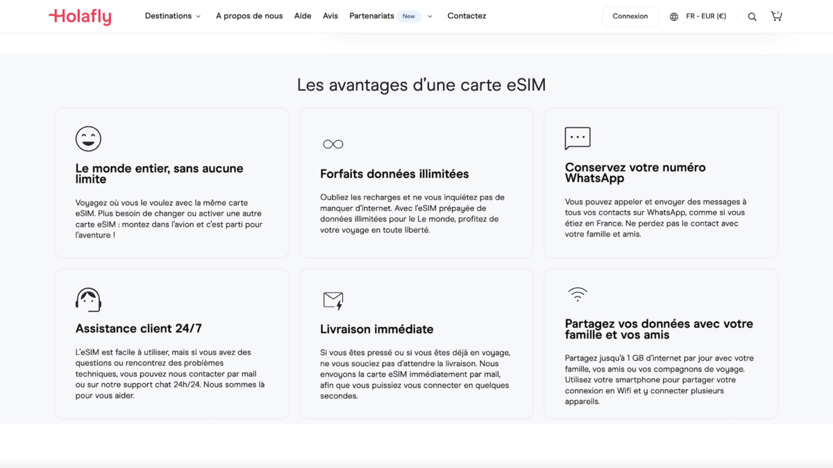 Quels sont les avantages et inconvénients de Holafly ? 