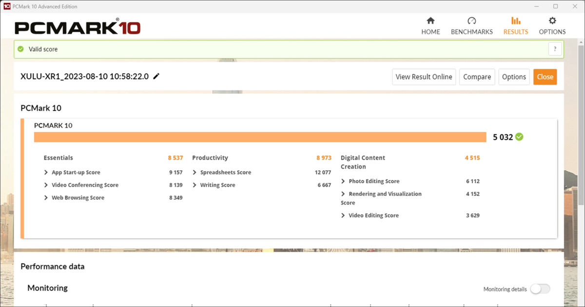 Performances sur PCMark © Nerces pour Clubic