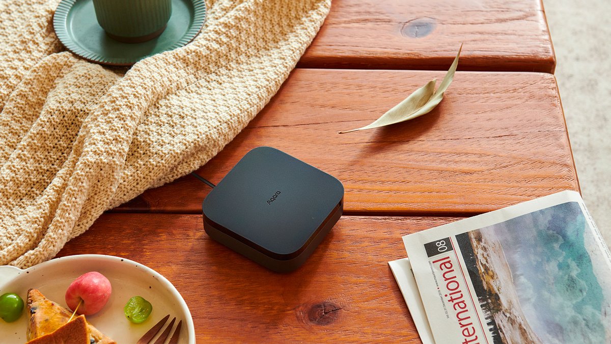 Le HUB M3 d’Aqara intègre un module infrarouge à 360° pour connecter aussi les appareils non compatibles Wi-Fi ou Bluetooth ©Aqara