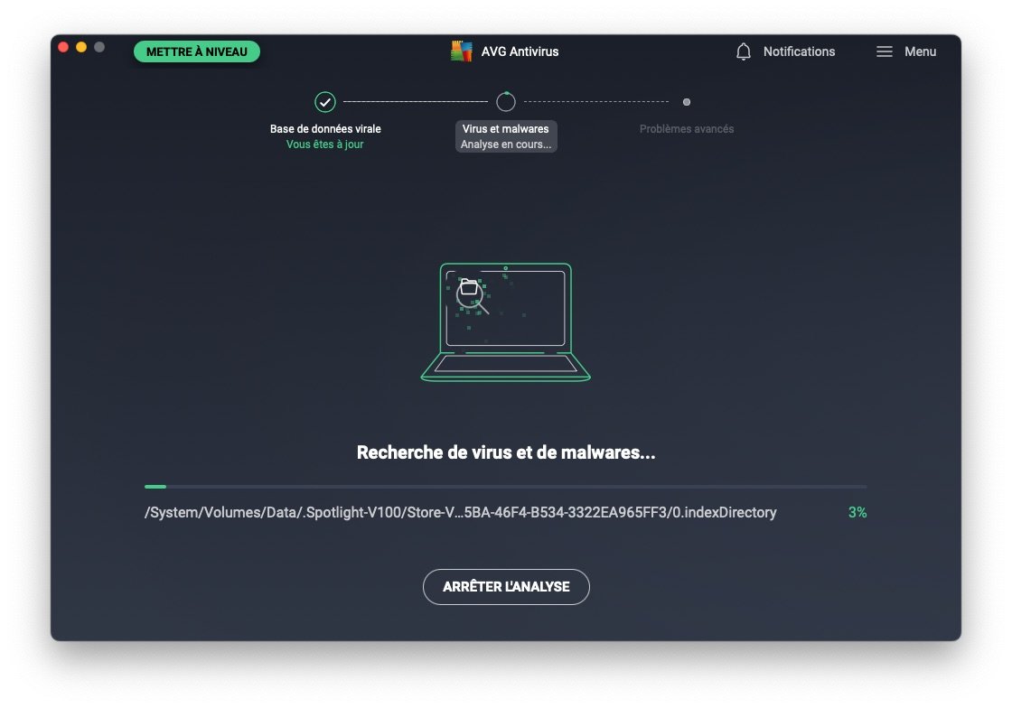 AVG Antivirus - Moteurs de détection